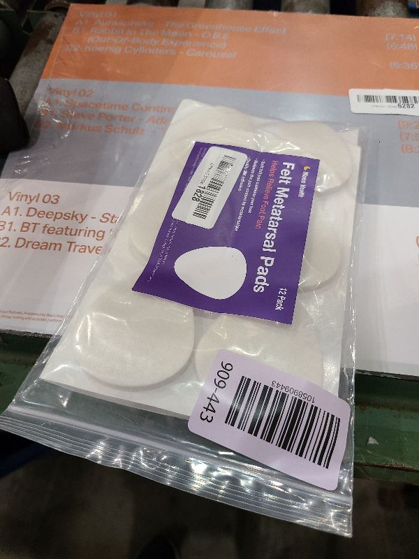 Photo 1 of 12-Pack Metatarsal Foot Pads for Pain Relief - 1/4” Thick, Ball of Foot Cushions for Women and Men, Forefoot and Sole Support, Metatarsalgia Mortons Neuroma. Metatarsal Pads Ball of Foot Cushions.