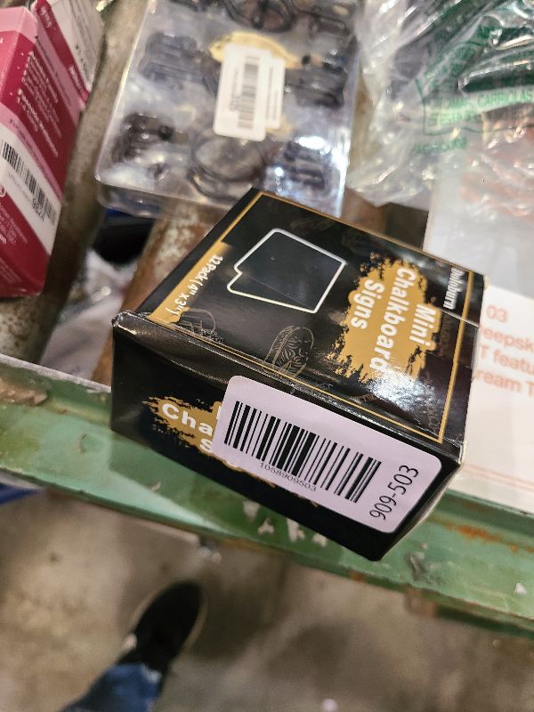 Photo 1 of 12 Pack 4"x3"Mini Chalkboard Signs for Chalk Sign for Food - Party - Buffet - Table Sign Chalkboard - Wedding - Bakery - Small