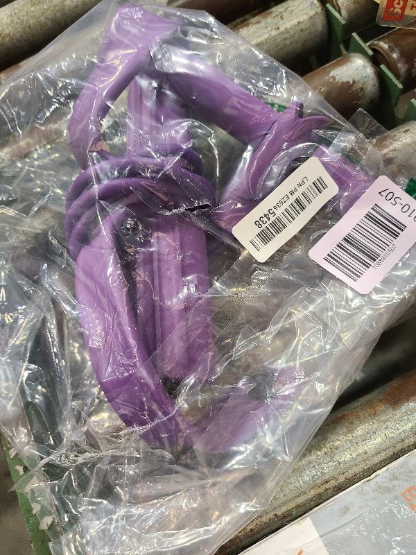 Photo 1 of 21 Fitness Resistance Bands-4 Tube Pedal Ankle Puller - 2025 New Sit up Leg Stretch Rope Exercise Bands with Handles, Stretching Workout Fitness Bands for Arm Weights Exercise Equipment (Purple)