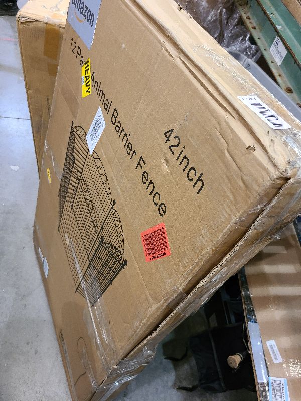 Photo 1 of 12 Panel No Dig Decorative Garden Fence - 42in H x 25.55ft L, Tall Animal Barrier for Dogs Rabbits, Rustproof Metal Wire Panels for Yard, Patio, and Outdoor Border Use