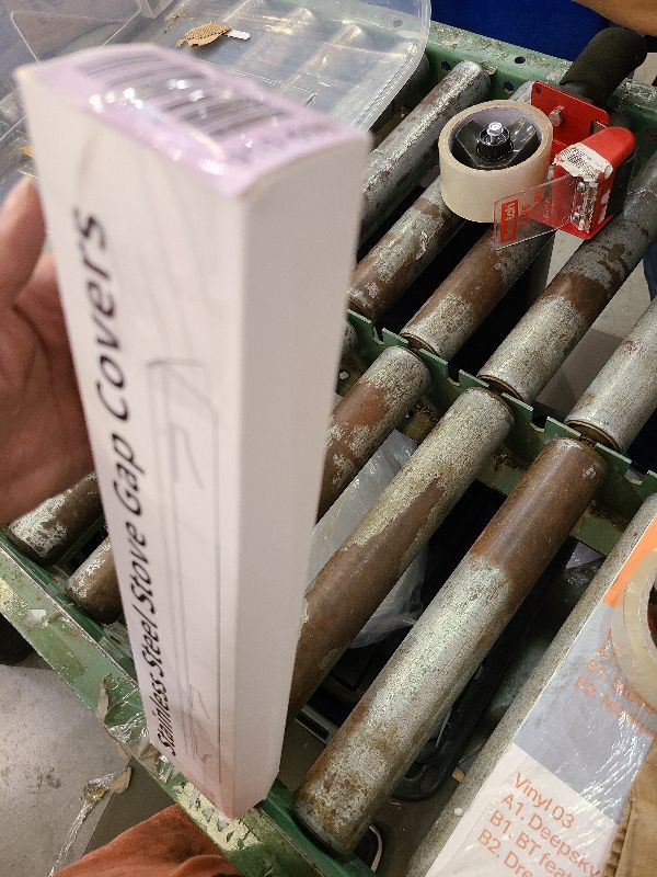 Photo 1 of 2PCS Kitchen Stove Counter Gap Covers, Stainless Steel Gap Cover, Cooktop Trim Kit, Stove Gap Guards, Oven Gap Filler, Heat Resistant & Effectively Protect Stove Gap Filler(13.8"-27.5" Silver)