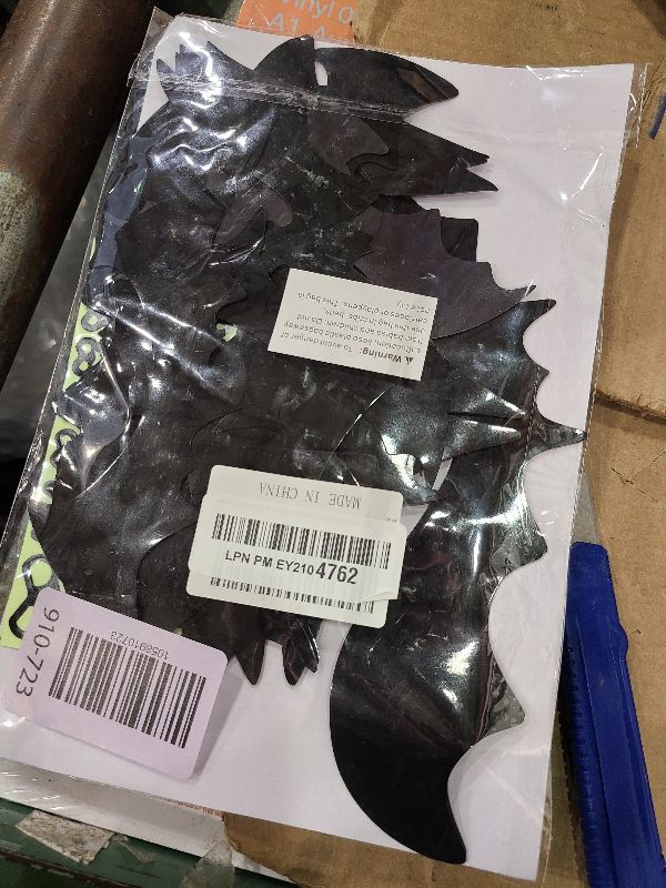Photo 1 of 24pcs Halloween Decorations Outdoor Magnetic Bats for Garage Door Decorations with Glowing Eye Stickers Fridge Car Decor