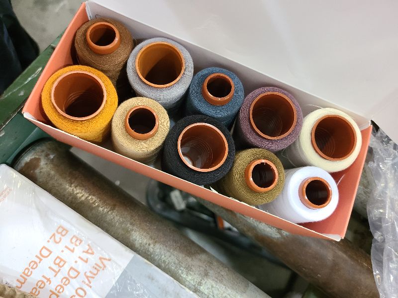 Photo 1 of 12PCS Sewing Thread Kit 30wt Spools,12 Colors,Assorted Colors Each 800 Yards of Polyester Threads for Sewing Hand and Machine,Stitching, Quilting, Serger (ZH-12PCSYMXBZ)