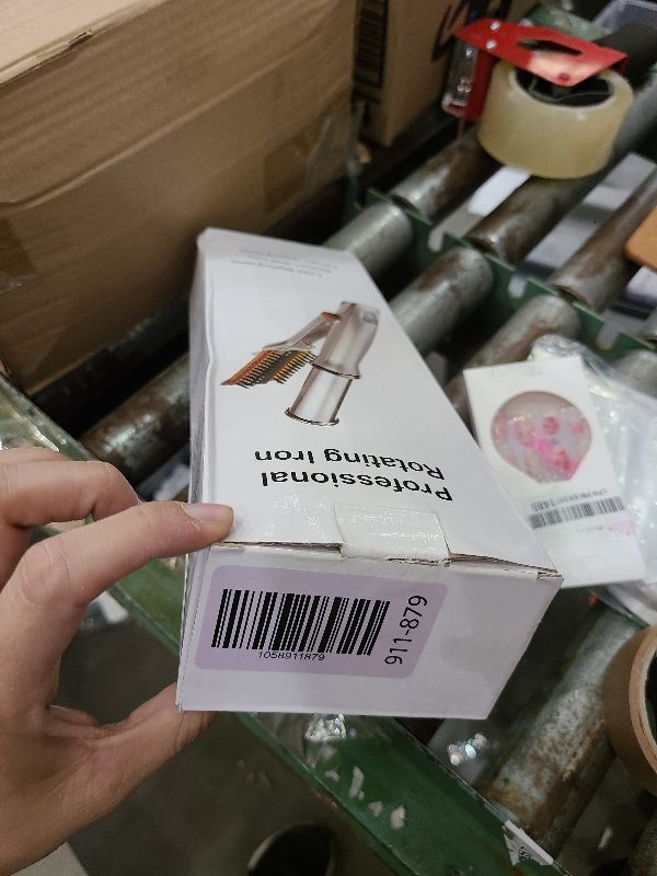 Photo 1 of 2 in1 Hair Curler Straighter Rotating Iron, Curling Iron Wand for Hair Curling and Straighting, Dry and Wet Styling Tool, Travel for Girls Women (Gold)