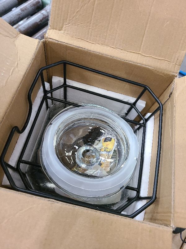 Photo 1 of 1.5 Gallon Glass Drink Dispenser, Drink Dispensers for Parties, Beverage Dispenser with Stand and Glass Lid, 100% Leakproof Spigot, Ideal for Lemonade, Juice, Iced Tea, Laundry Detergent Dispenser