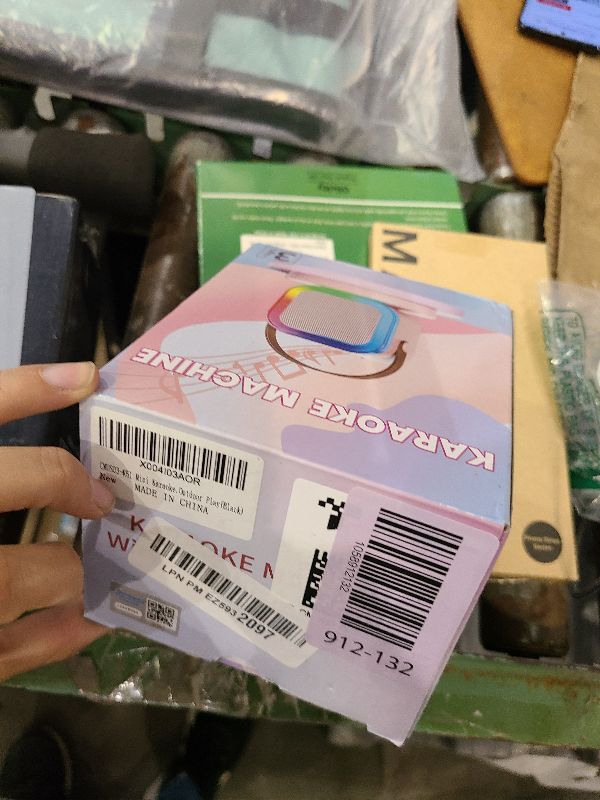 Photo 1 of ?2025 Newest? Mini Karaoke Machine for Kids Girls & Boys - Portable Bluetooth Speaker with 2 Wireless Microphones - Kids Birthday Gifts for Ages 4-10 - Kids' Instrument Accessories - Black