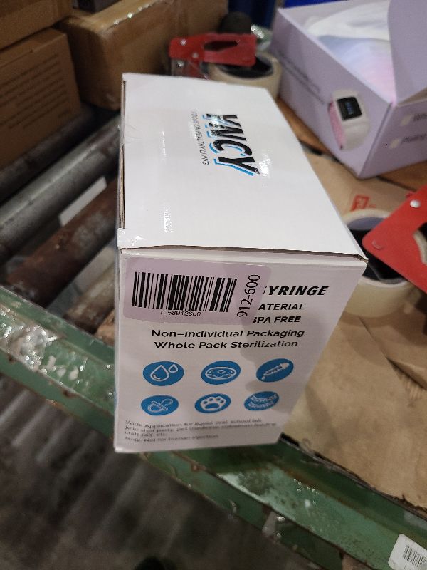 Photo 1 of 100 Pack 10ml Syringes with Cap, Luer Slip Tip, 10cc syringe Whole Pack Bulk Sterile Sealed, No Needle