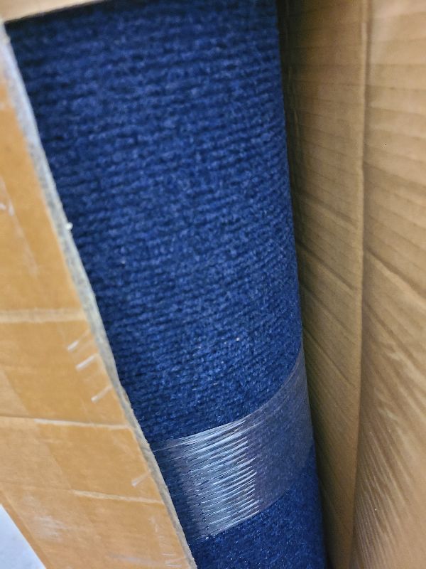 Photo 1 of **MSRP 79.99** Marine Carpet,5 FT x 25 FT Deep Blue Indoor Outdoor Carpet 0.2" Thick Boat Carpet with Water-Proof TPE Backing, Non-Slide Outdoor Marine Carpet Roll for Home, Patio, Porch, Deck