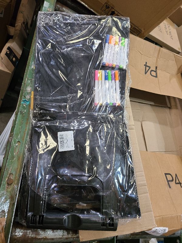 Photo 1 of 3 Pack A Frame Sign, Sandwich Board Signs with Black Dry Erase Surface, Double Sided & Heavy Duty, Portable Folding Sidewalk Sign Dry Erase Poster Board for Outdoor Restaurant Cafe Shop Menu (Black)