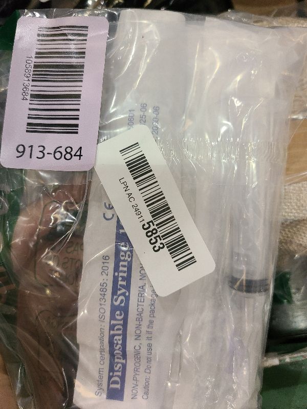 Photo 1 of 10mL Syringe for Liquid, Food, Oral, Scientific Labs, Measurement, Dispensing, Press-In Adapter, Craft, Big Tip with Cap- 3 Pack 10ml Syringes with tsp & mL Measurement