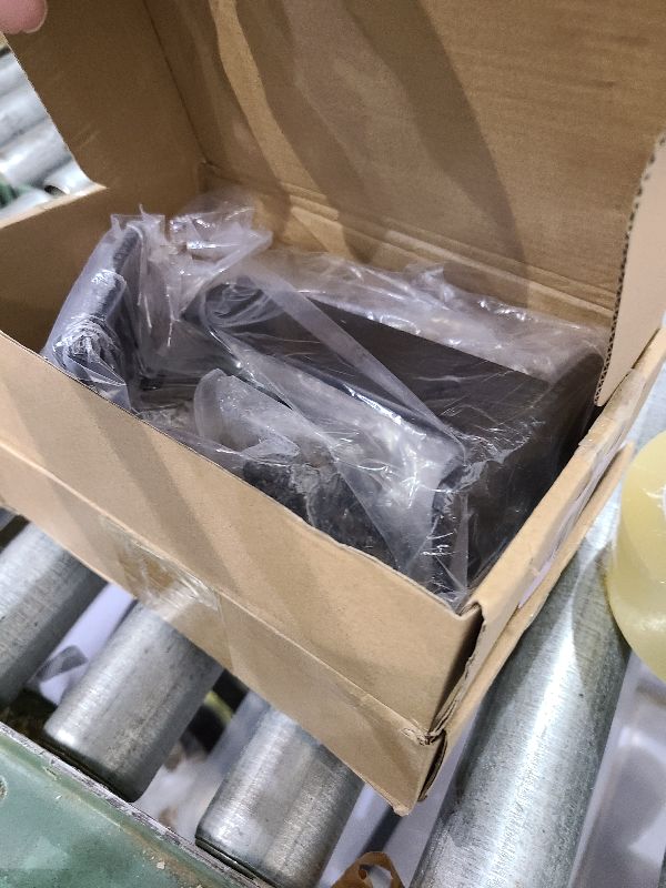 Photo 1 of 12 Pack - 6 inch Black Hidden L Shelf Bracket (1/5 Inch Thicked) Iron Floating Shelf Brackets Rustic Industrial Metal Brackets for Shelf Support