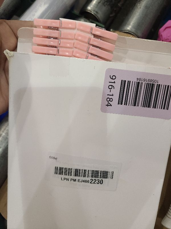 Photo 1 of 100PCS Baby Shower Clothespins Games Girl Plastic Clothes Pin with Waterproof Bag Mini Pink Pin Bulk 1.37 inch for Party Decorations, DIY Crafts