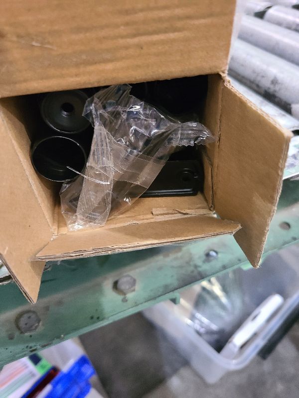 Photo 1 of 1 Inch Curtain Rods for Windows, 32 to 86 Inch Black Rustic Curtain Rod Set, Modern Design Drapery Tubes with Brackets Room Divider, For Indoor and Outdoor