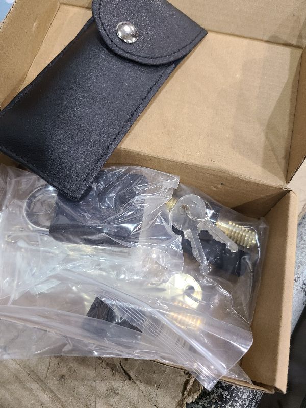 Photo 1 of 1-Pack Keyed Padlock, Waterproof and Rustproof, Solid Brass Lock with 1-1/4" Wide Body, Padlock with Keys for Storage Unit, Sheds, Garages and Fence