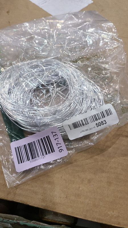 Photo 1 of 18 Gauge Aluminum Craft Wire, 165 Feet 1mm Bendable Metal Wire for Jewelry Making, Sculpting, Floral Making, Wreath Making, Crafting, Wire Wrapping, Christmas Ornaments (Silver)