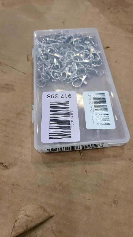 Photo 1 of 100PCS Key Chain Clip Hooks, Swivel Clasps Lanyard Snap Hook, Keychain Hooks for Lanyard Key Rings Crafting Silver