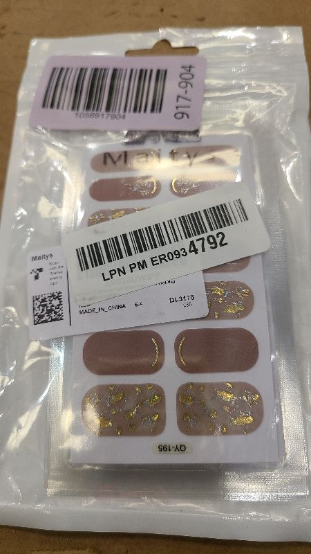 Photo 1 of 140 Pcs 10 Sheets Full Wrap Nail Stickers Polish Strips Gradient Stickers Glitter Self Adhesive DIY Art Decals Strips with 2 Pcs Nail Files for Holiday Decor (Classic Style)