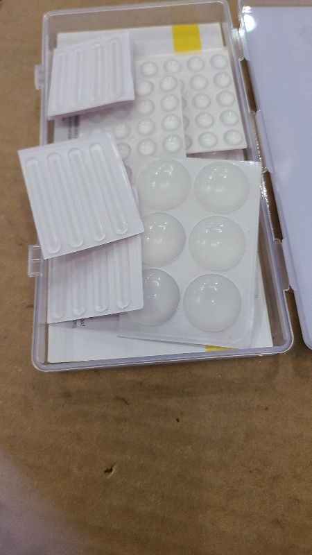 Photo 1 of 104 Clear Cabinet Bumper Pads – Self-Adhesive Silicone Buffer Set with 4 Shapes for Doors, Drawers & Furniture – Sound Dampening & Surface Protection