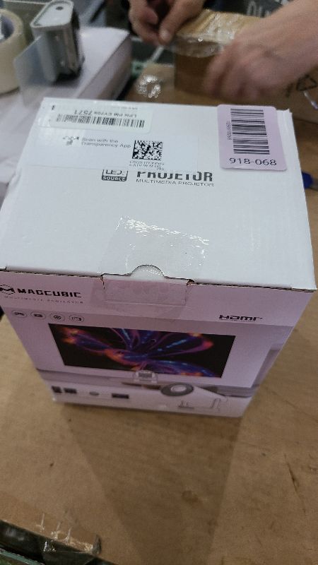 Photo 1 of ?Electric Focus?Magcubic Mini Projector 4K Support, Portable Projector with WiFi 6 and Bluetooth 5.4, Smart Proyector, 5W Soundbase Speaker, 180° Rotation for Home Theater HY300 Ultra