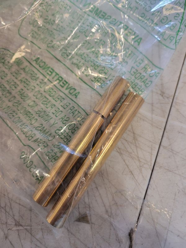 Photo 1 of 2PCS 1/2 inch Solid Round Brass Rod Lathe Bar Stock Kit for DIY Craft Tool, 12.5mm / 1/2 inch in Diameter 4 inch in Length