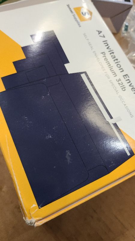 Photo 1 of 110 5x7 Navy Blue Invitation Envelopes - for 5x7 Cards - A7 - (5 ¼ x 7 ¼ inches) - Perfect for Weddings, Graduation, Baby Shower - 120 GSM - Peel, Press & Self Seal - Square Flap