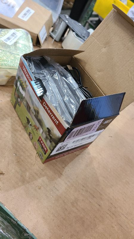 Photo 1 of 025 Upgraded Motion Activated Cat Dog Deer Squirrel Deterrent with PIR Sensor & LED Flash, IP65 Waterproof for Yard, Garden, Farm, Chicken Coop