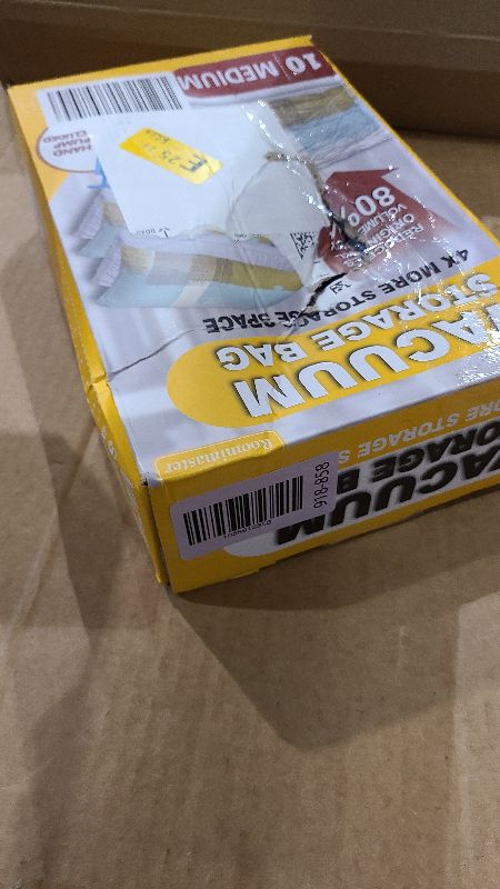 Photo 1 of 10 Medium Vaccum Storage Bags, Space Saver Vacuum Storage Bags Medium, Space Bags, Vacuum Seal Bags for Clothes with Travel Hand Pump