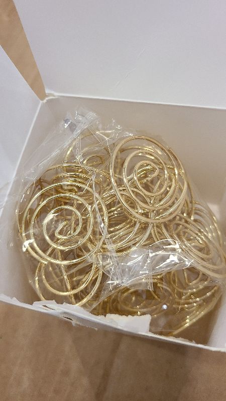 Photo 1 of 26Pcs Table Number Holders, Place Card Holders, Wire Picture Holders, Small Table Card Holders, Photo Holders for Centerpieces, Wedding Reception, Party, Birthday (Gold)