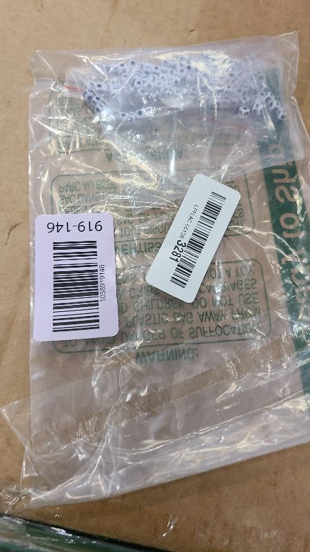 Photo 1 of 240pcs Opaque Acrylic Letter E Cube Beads White Plastic Alphabet Loose Spacer Square Beads 4-5mm for DIY Name Bracelet Necklace Jewelry Crafts Making Hole: 1.8mm