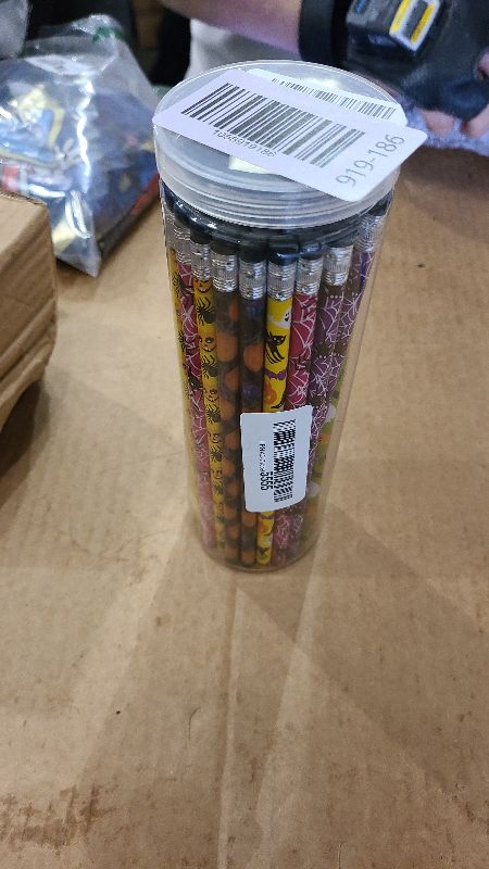 Photo 1 of 100PCS Halloween Pencils for Kids Toddlers halloween Party Favors Colored Pencil with Eraser Assorted Pattern Pens Halloween School Stduents Gifts Classroom Prizes Trick or Treat Goodies Bags Filler