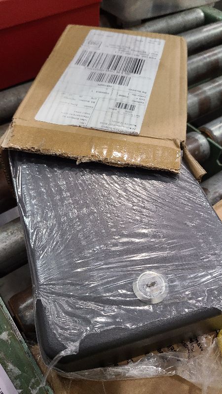 Photo 1 of SentrySafe Mini Safe is a Lock Box with Key Lock for Office or Dorm that Secures Money, Passports, or Other Small Valuables, Exterior: 2.6 H x 5.9 W x 8.0 inches, P005K