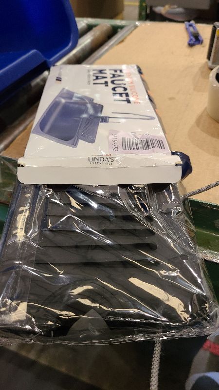 Photo 1 of 24” Silicone Faucet Mat For Kitchen Sink, Kitchen Sink Splash Guard Behind Faucet, Kitchen Faucet Mat For Kitchen Sink, Kitchen Sink Faucet Mat Splash Guard and Sink Water Splash Guard (Black)