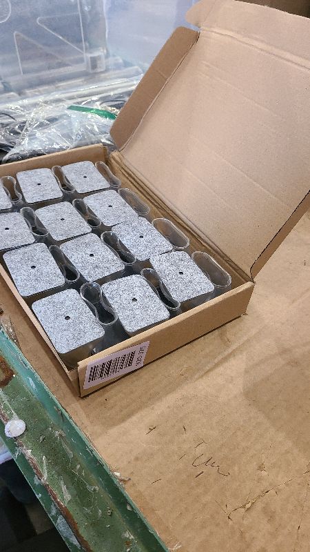 Photo 1 of 24 Pcs Chair Leg Floor Protectors Rectangle, Silicone Felt Furniture Leg Pads Caps Covers for Hardwood Floors (Fit Perimeter 6" to 8")