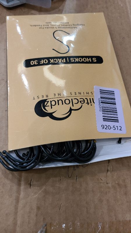 Photo 1 of 30 Pack Black S Hooks for Hanging Plants, Metal Hooks for Hanging, S Hooks for Hanging Heavy Duty, Durable S Shaped Kitchen Hooks for Kitchenware, Pots, Utensils, Clothes & Bags
