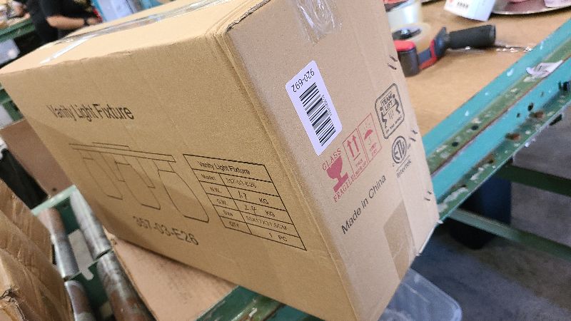 Photo 1 of 3 Light Bathroom Light Fixtures, 20 Inch Bathroom Vanity Light with Clear Glass Shade, Vanity Lighting Fixtures Over Mirror for Bathroom (Brushed Nickel)