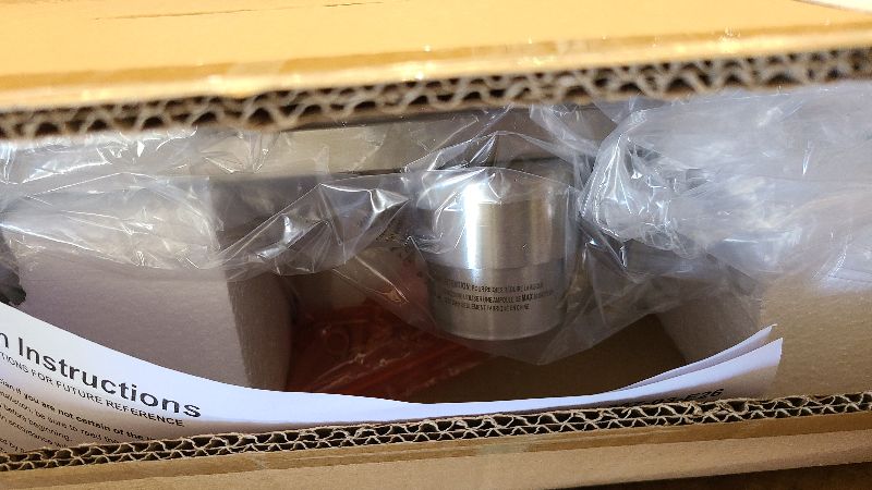 Photo 1 of 3 Light Bathroom Light Fixtures, 20 Inch Bathroom Vanity Light with Clear Glass Shade, Vanity Lighting Fixtures Over Mirror for Bathroom (Brushed Nickel)