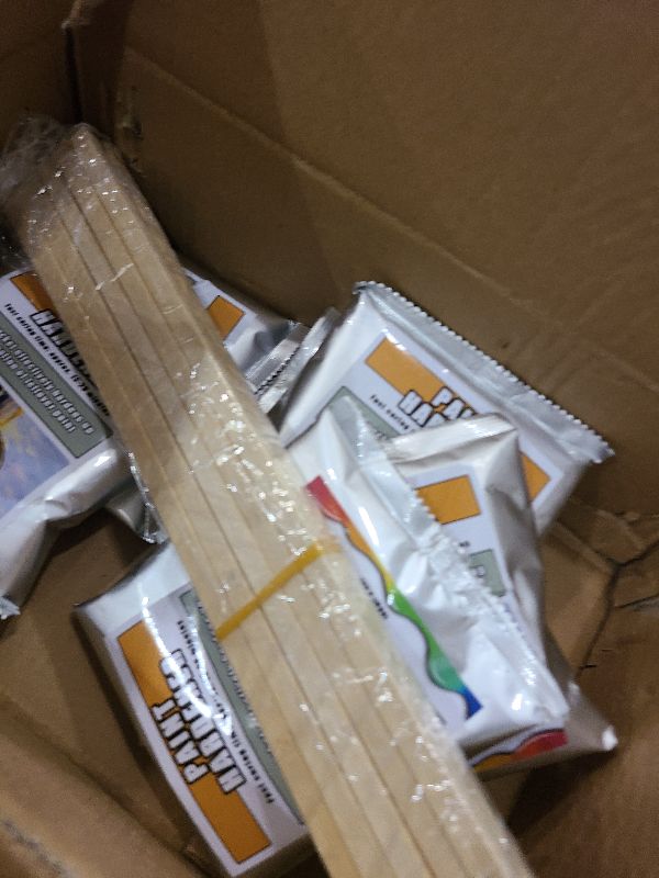 Photo 1 of 12 Pack Paint Hardener for Disposal - Fast Acting Solidifier for Disposal - Paint Drying Powder for Acrylic & Latex Paint with 12 Pcs 14 Inch Wooden Stir Sticks