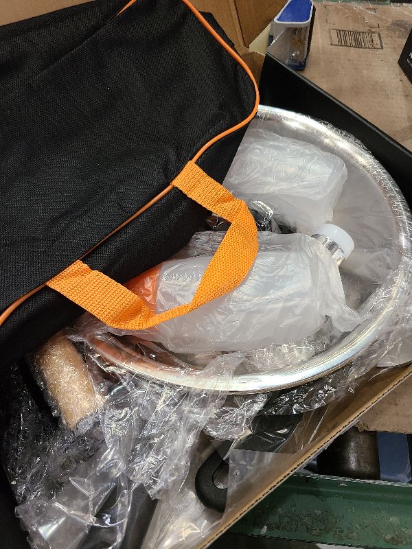 Photo 1 of 18PCS Griddle Accessories Kit, Flat Top Grill Accessories Set for Blackstone and Camp Chef, Grill Spatula Set with Enlarged Spatulas, Basting Cover, Scraper for Outdoor BBQ