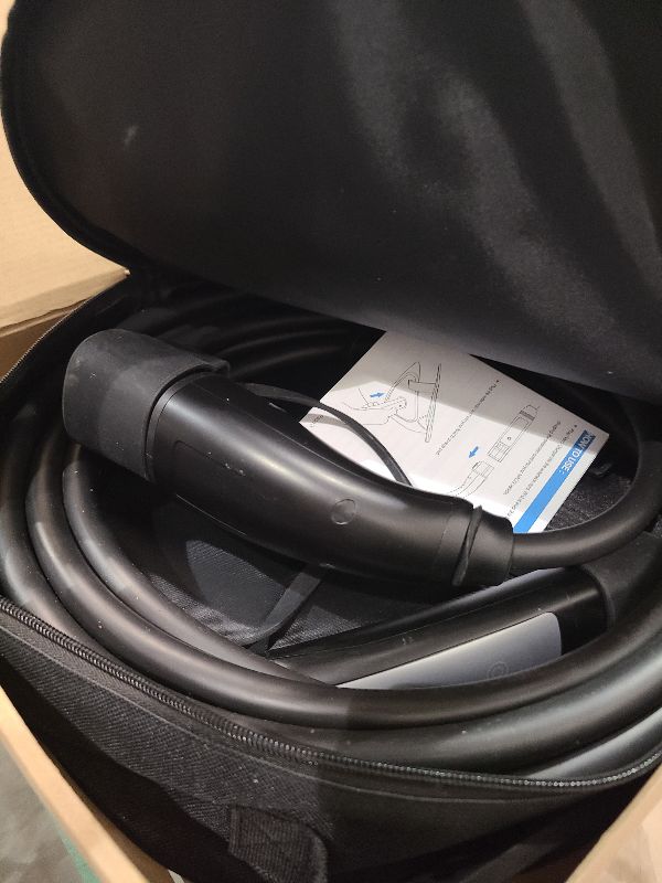 Photo 1 of **MSRP 145.99** EV Charger Extension Cable, 21ft 40Amp J1772 Extension Cable Compatible with 110V-240V SAE J1772 EV Chargers, Suitable for J1772 EVs/PHEVs, Level 1/ Level 2 IP66 Car Charger Extension Cord with Bag