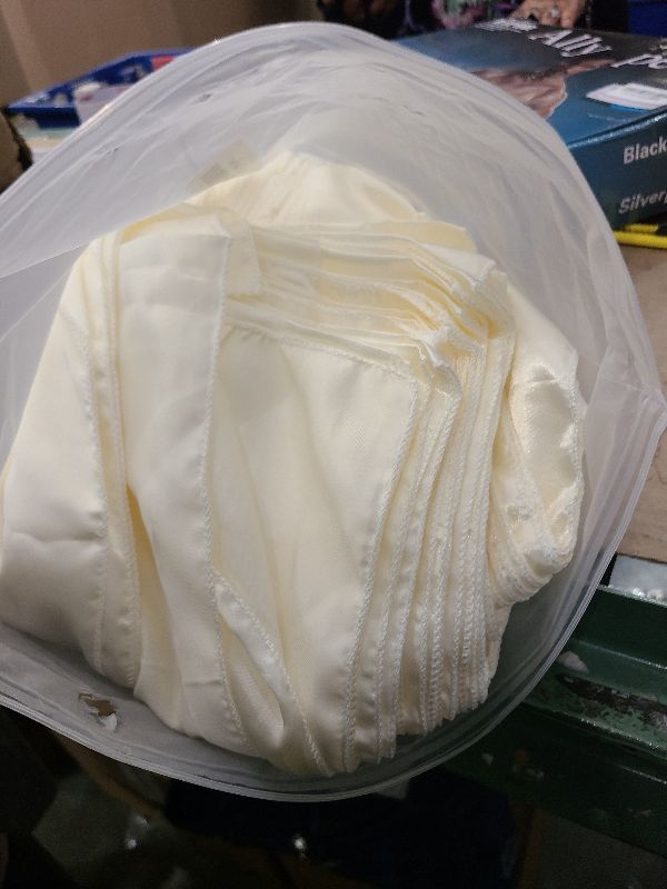 Photo 1 of 100 PCS Satin Chair Sashes Decorative Bow Chair Sashes Ties Chairs Ribbon Bows Seat Cover Band for Wedding Birthday Party Ceremony Reception Hotel Banquet Events Home Kitchen Decor(7x108Inch,Ivory)