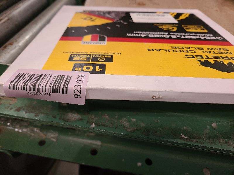 Photo 1 of 10 Inch Table Saw Blades, 52 Tooth Stainless Steel and Metal Cutting Circular Saw Blade with 1" Arbor, Teflon Anti-Stick, No Heat & No Burrs, Carbide-Tipped TCT Blade for Cold Metal Cutting