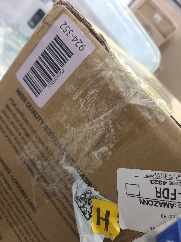 Photo 1 of [8-Pack,30 oz]Glass Meal Prep Containers,Glass Food Storage Containers,Airtight lunch Containers with Lids, Microwave, Oven, Freezer and Dishwasher