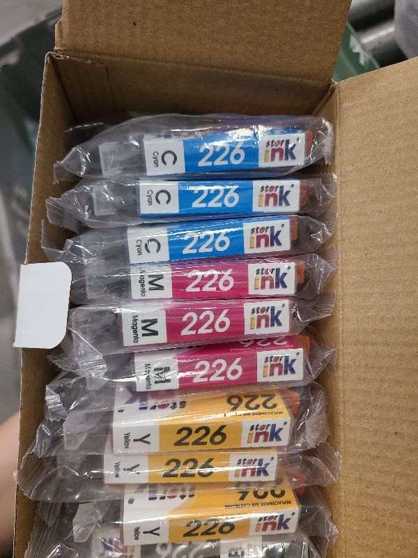 Photo 1 of 225 226 Ink Cartridges(18-Pack) Replacement for Canon PGI-225 CLI-226 Ink Compatible for Canon MG5320 MG5220 MG6120 MG6220 MG8120 MX882 MX892 MX712 Printer(6 PGBK, 3BK, 3C, 3M, 3Y)