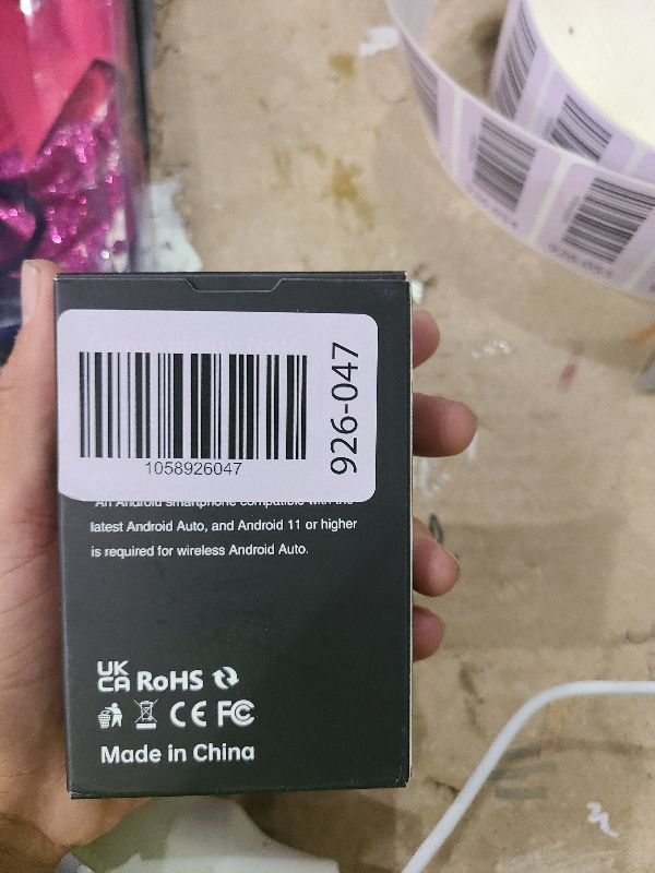 Photo 1 of 2-in-1 Wireless CarPlay & Android Auto Adapter, Plug & Play CarPlay Dongle Converts Wired to Wireless, Fast Auto-Connect, No Delay, Compact Design for iPhone & Android with USB/USB-C Port(Black)