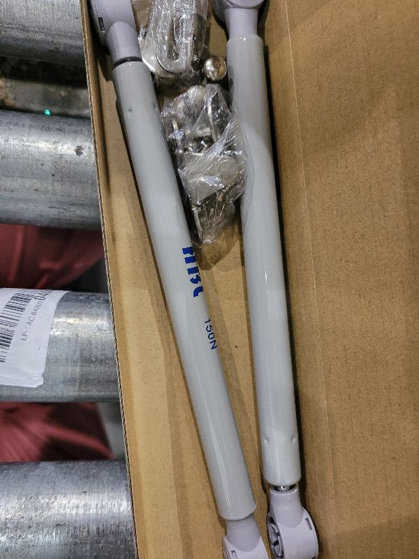 Photo 1 of 2 Pack Soft Close Toy Box Hinges for Heavy Curved, Round, Arched and Flat Lids - HBL' 150N Gas Strut Spring Safety Hinges to Slow Down and Slow Close, Also Works for Flat Lids.