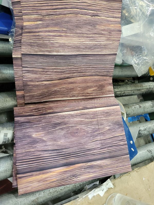 Photo 1 of 
GLEAVI 4pcs Wood Grain Print Tablecloth Rustic Pe Dining Table Covers for Weddings and Parties and Dirt-Resistant Vintage Farmhouse Style