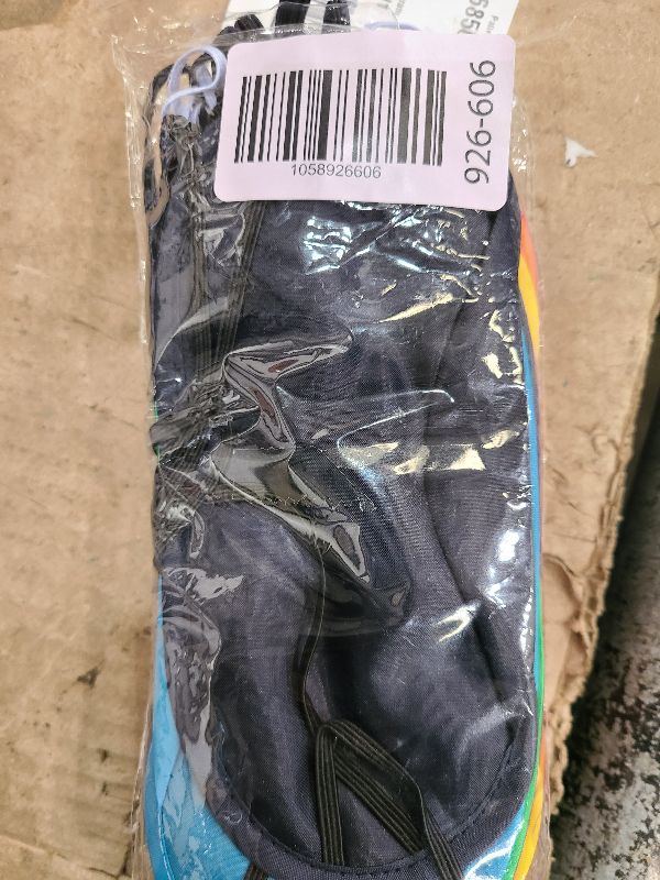 Photo 1 of 12 Pieces Multicolor Eye Mask Shade Cover Lightweight Comfortable Soft Blindfold Sleep Mask Eyeshade with Nose Pad and Elastic Straps for Women Men Travel Sleep Game Shift Work Naps, 12 Colors