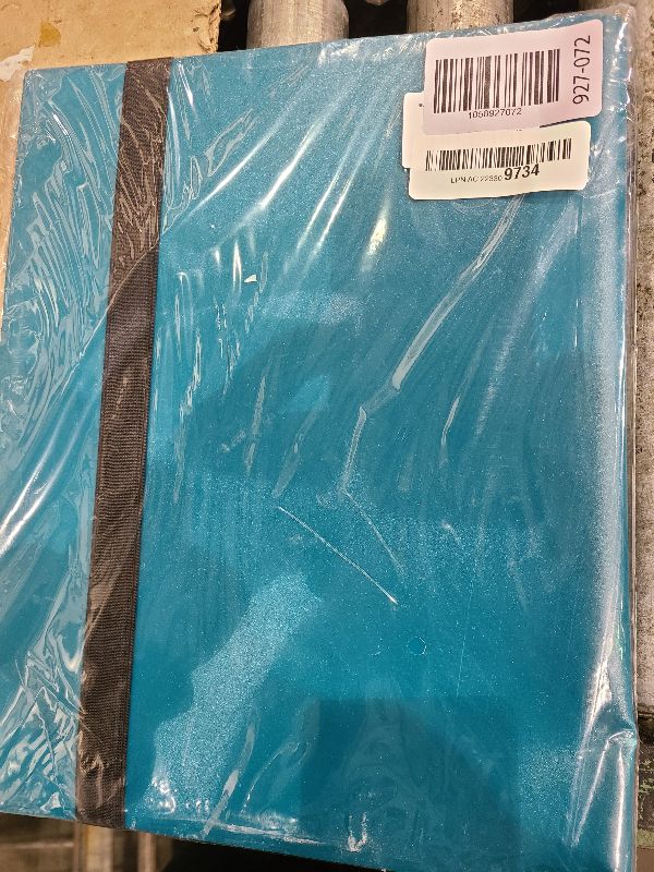 Photo 1 of (2025) Trading Card Binder 9 Pocket, Premium Sports Collection Binder Game Cards Book with Sleeves Side Loading, Anti-open Strap Double Sided Waterproof 360 Card Folder