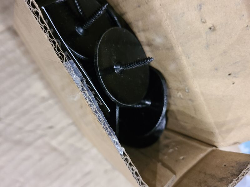 Photo 1 of 25 Pack- 1.75 Inch Iron Clavos Decorative Nails Screws Forged Hammered Door Nails Wood Furniture Upholstery Tacks Rustic Antique Forged Finish by Sidco Supply