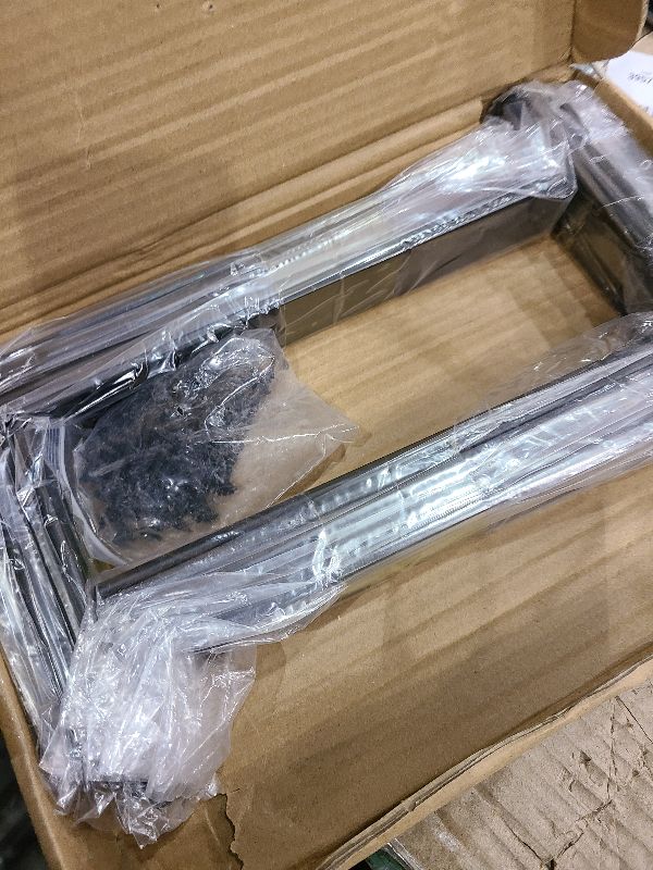 Photo 1 of 12 Pack - L 10" x H 6" x W1.5, 5mm Thick Black L Shelf Bracket, Iron Shelf Brackets, Metal Shelf Brackets, Floating Shelf, Shelf Supports with Screws